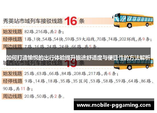 如何打造愉悦的出行体验提升旅途舒适度与便捷性的方法解析